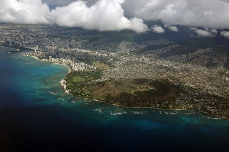 Honolulu se slavnou diamantovou hlavou.